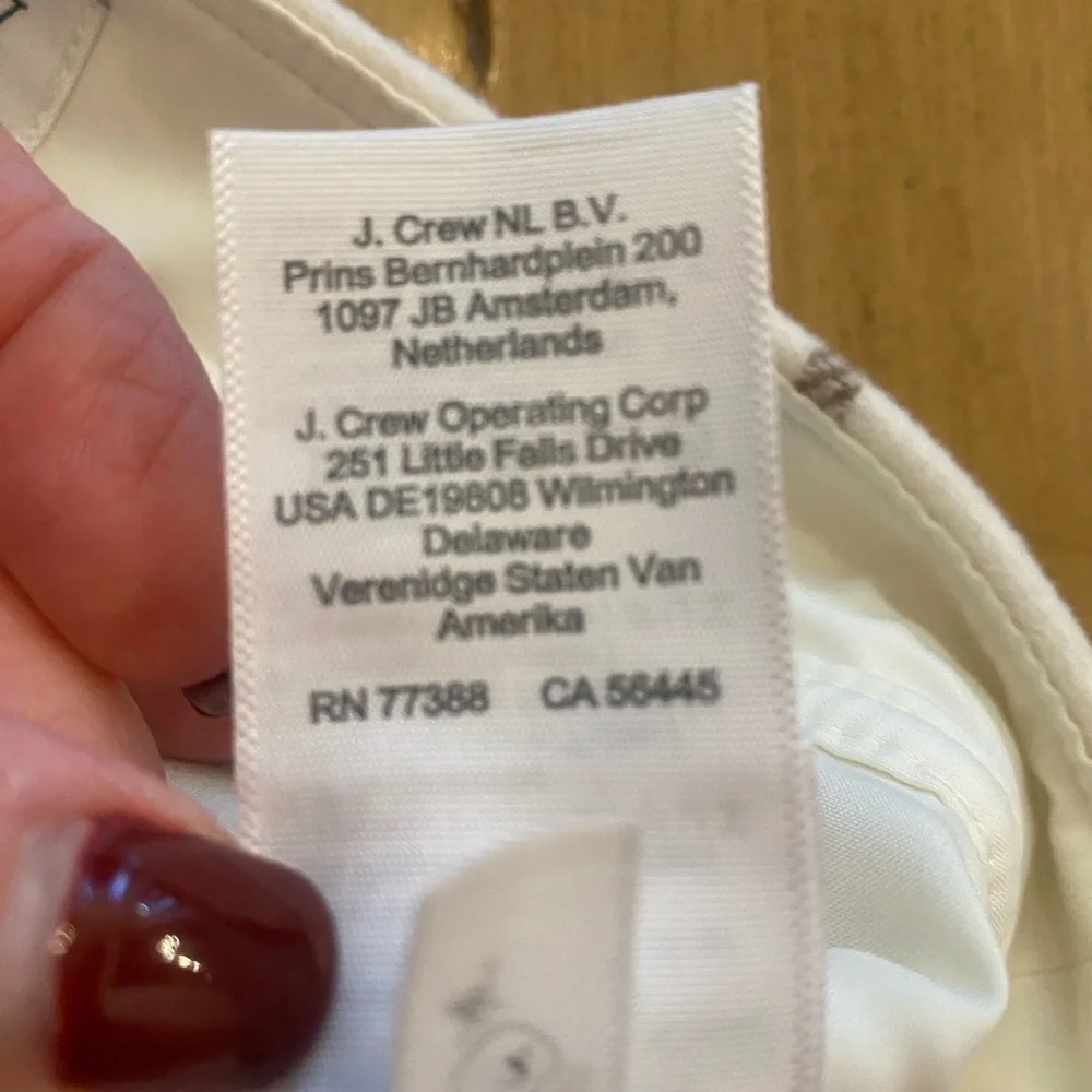 J.Crew Women’s Plaid Lined Skirt Cream Tan Zip On New Size 6